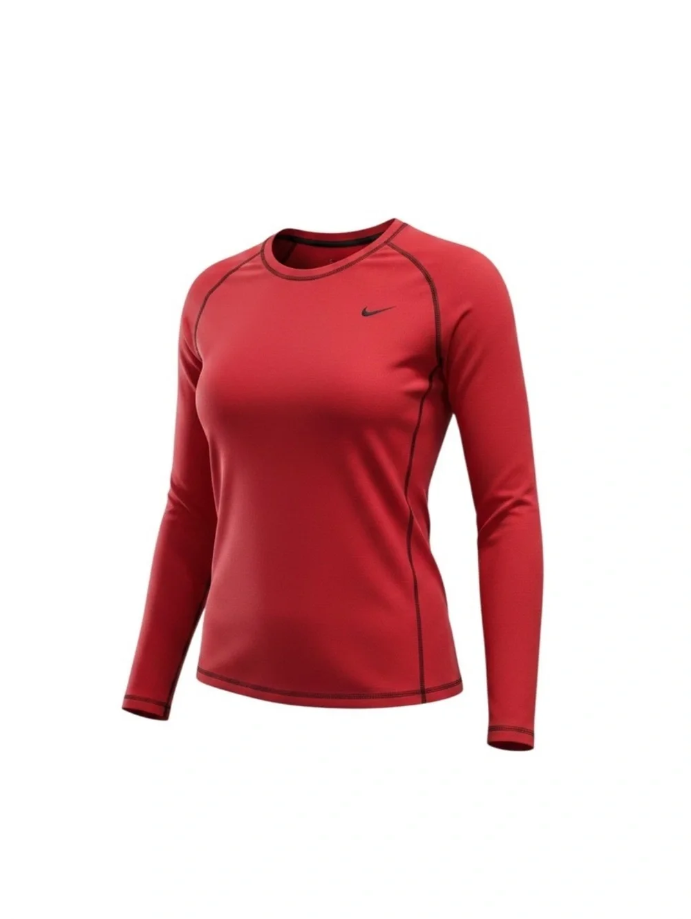 Nike Sphere Red Long Sleeve Athletic Shirt Medium